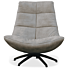 Draaifauteuil Roxanne Leder Taupe 