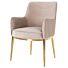 Eetkamerstoel Breeze Khaki Velvet Brushed Gold