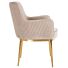 Eetkamerstoel Breeze Khaki Velvet Brushed Gold