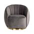 Draaifauteuil Jago stone velvet / brushed gold