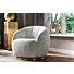 Draaifauteuil Jago white bouclé / brushed gold