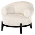 Fauteuil Montana white chenille