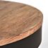 LABEL51 Salontafel Saran - Zwart - Mangohout - 80 cm