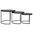 LABEL51 Salontafel Set Tres - Zwart - Metaal - 55 cm