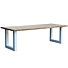 Tafel met metalen onderstel Miller Teak 