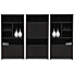 Boekenkast Set Diamond Van 3 120cm Eiken