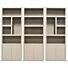 Boekenkasten Diamond Set Van 3 80cm Taupe Eiken