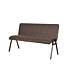 LABEL51 Eetkamerbank Matz - Antraciet - Microfiber - 145 cm