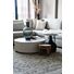Salontafel Diamond Rond Ø85cm Taupe Eiken
