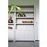 Boekenkast Diamond Taupe 120cm 4 Vaks Eiken