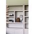 Boekenkast Diamond Taupe 120cm 5 Vaks Rechts Eiken