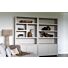 Boekenkast Diamond Taupe 120cm 5 Vaks Rechts Eiken