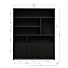 Boekenkast Diamond Zwart 180cm Eiken