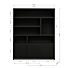 Boekenkast Diamond 180cm Breed Dark Brown Eiken