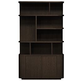 Boekenkast Japano 5-Vaks New Brown Links
