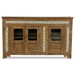 India Dressoir Hout Met Tegeltjes
