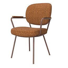 LABEL51 Eetkamerstoel Lausanne Coral Royal Boucle