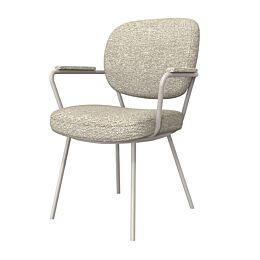 LABEL51 Eetkamerstoel Lausanne Naturel Royal Boucle Taupe
