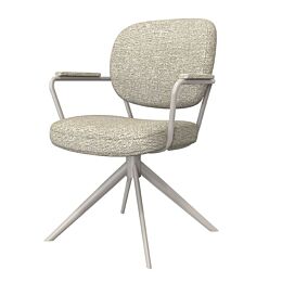 LABEL51 Eetkamerstoel Basel Naturel Royal Boucle Taupe