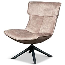 Draaifauteuil Zenzo Velours Taupe