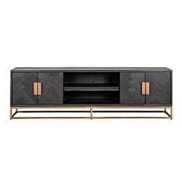 Richmond Interiors TV-dressoir Blackbone Brass 4 deuren 