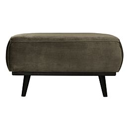 STATEMENT HOCKER FLUWEEL WARM GROEN