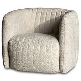 Fauteuil Buster Bouclé Ecru