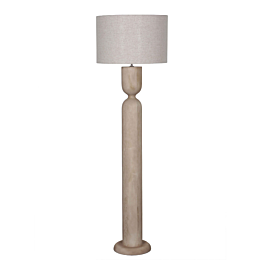 Vloerlamp 135 cm Cotton Linnen Beige
