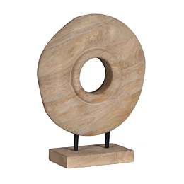 Houten Decoratie 36cm Almond