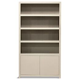 Boekenkast Diamond 120cm 4 Vaks Taupe