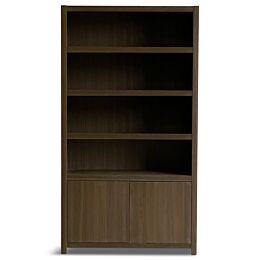 Diamond Boekenkast 120cm 4 Vaks Bruin Eiken