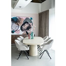 Eettafel Lime Milky White 