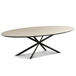 Fenix Tafel Ovaal Diana Mat Taupe