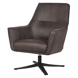 LABEL51 Fauteuil Tod Antraciet Microfiber