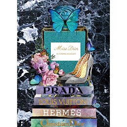 Glasschilderij Miss Dior Parfum 