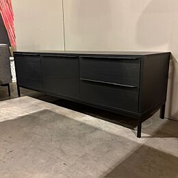 Salontafel Marmer/Glasplaat Zwart