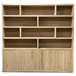 Boekenkast Kristof Eikenhout 220cm