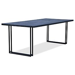 Eiken Eetkamertafel Zwart Flint