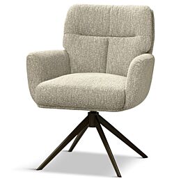 Armstoel Jessie Lodge Naturel Anodic Brown Poot