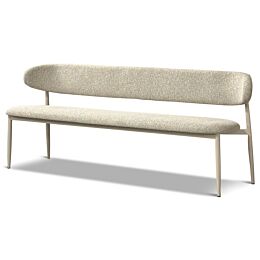 Eetkamerbank taupe frame 