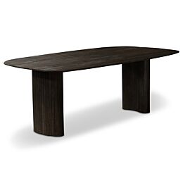Eettafel Caval Ovaal Sandblasted Bruin