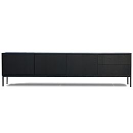 TV-meubel Luxury Mat Zwart Hoog