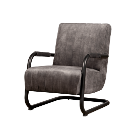 Fauteuil Riva Licht Antraciet