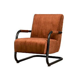 Fauteuil Riva Licht Koper Rood