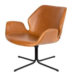 lounge fauteuil bruin