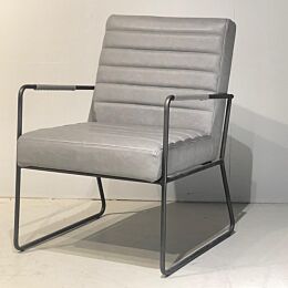 Industriële Fauteuil Glider Grijs
