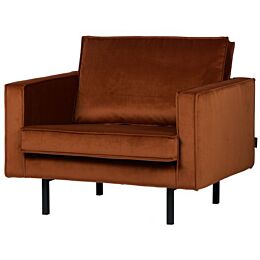 BePureHome Rodeo Fauteuil Velvet Roest