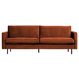 BePureHome Rodeo Classic Bank 2,5-zits Velvet Roest