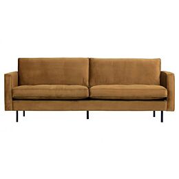 BePureHome Rodeo Classic Bank 2,5-zits Velvet Honing Geel