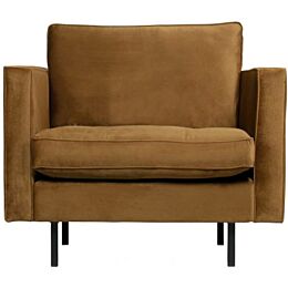 BePureHome Rodeo Classic Fauteuil Velvet Honing Geel